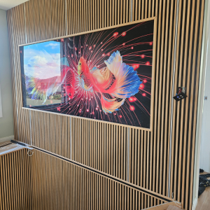 3D UV PVC FISH TEAK BLACK PANELS