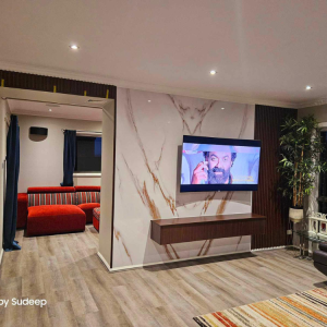 3D UV PVC MARBLE GOLD WHITE SHEET