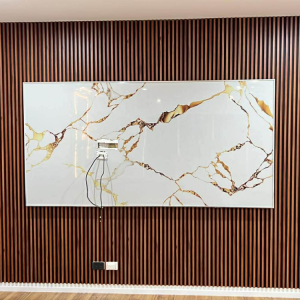 WPC black and walnut Golden Marble UV sheetl